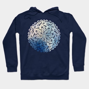 Yin Yang Blueberry Cream Mandala Hoodie